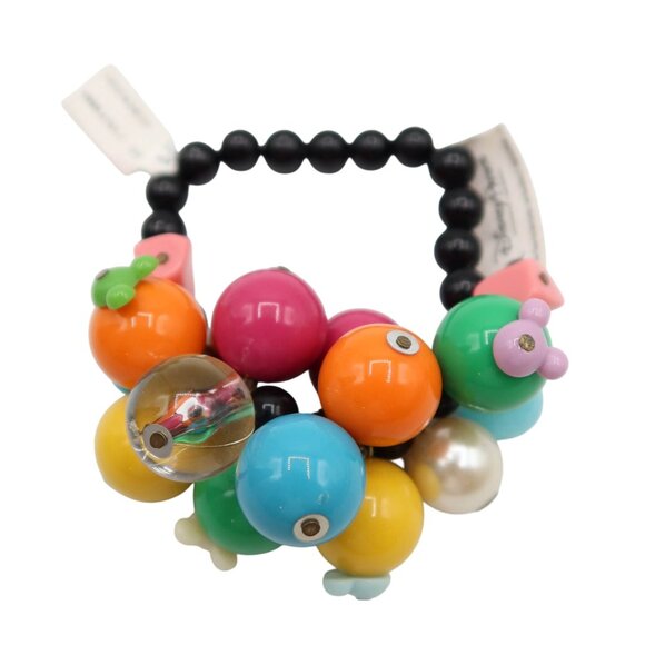 Disney Jewelry - DISNEY PARKS Bauble Cha Cha Mickey Mouse Ears Stretch Beaded Bracelet Colorful